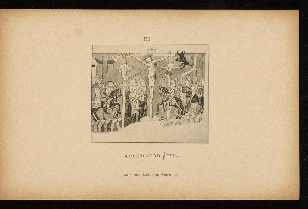 An illustration from Geschichte der Kirche St. Georg bei Räzüns und ihre Wandgemälde, 1880, leaf 84