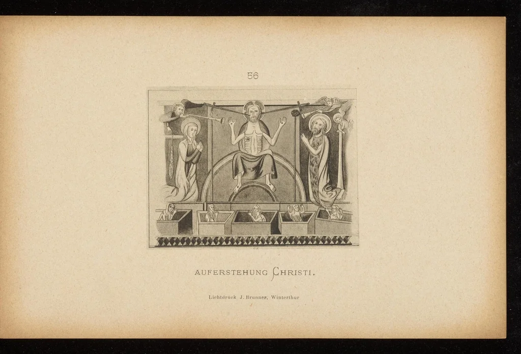 An illustration from Geschichte der Kirche St. Georg bei Räzüns und ihre Wandgemälde, 1880, leaf 86