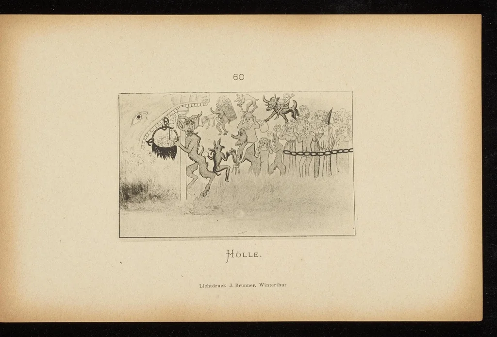 An illustration from Geschichte der Kirche St. Georg bei Räzüns und ihre Wandgemälde, 1880, leaf 90