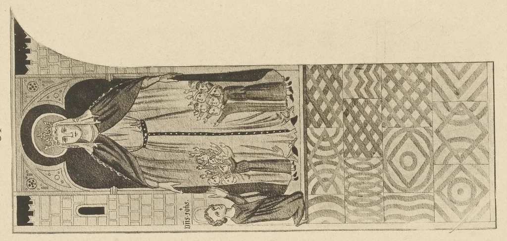 An illustration from Geschichte der Kirche St. Georg bei Räzüns und ihre Wandgemälde, 1880, leaf 92