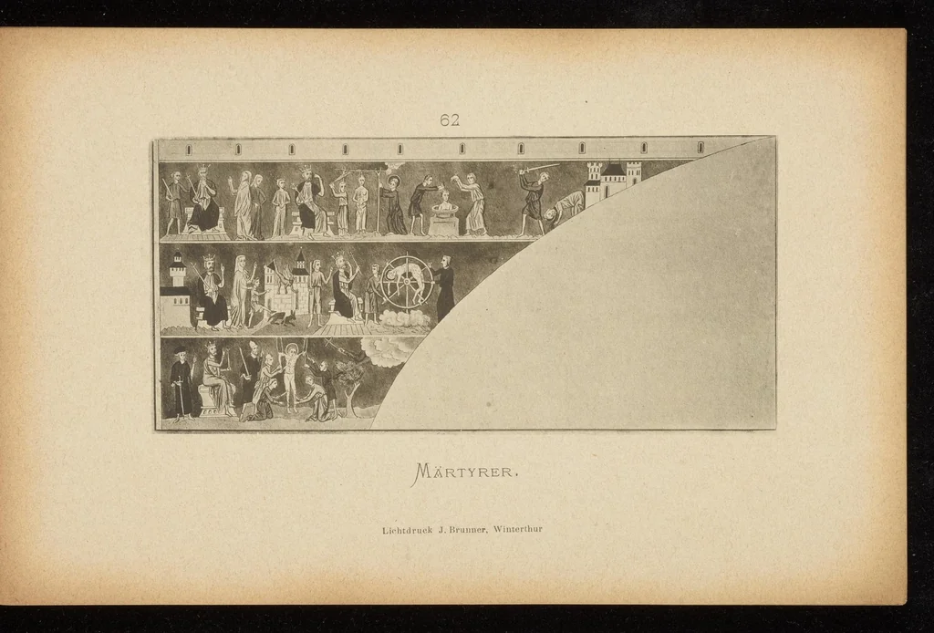 An illustration from Geschichte der Kirche St. Georg bei Räzüns und ihre Wandgemälde, 1880, leaf 94