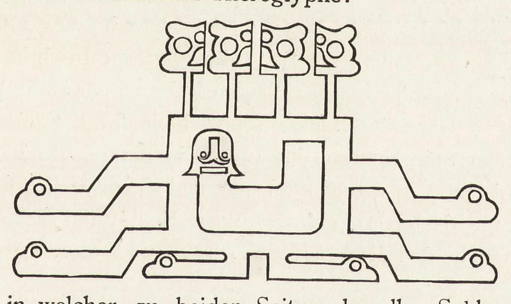 An illustration from Das land der Inca : in seiner bedeutung für die Urgeschichte der Sprache und Schrift, 1883, leaf 106