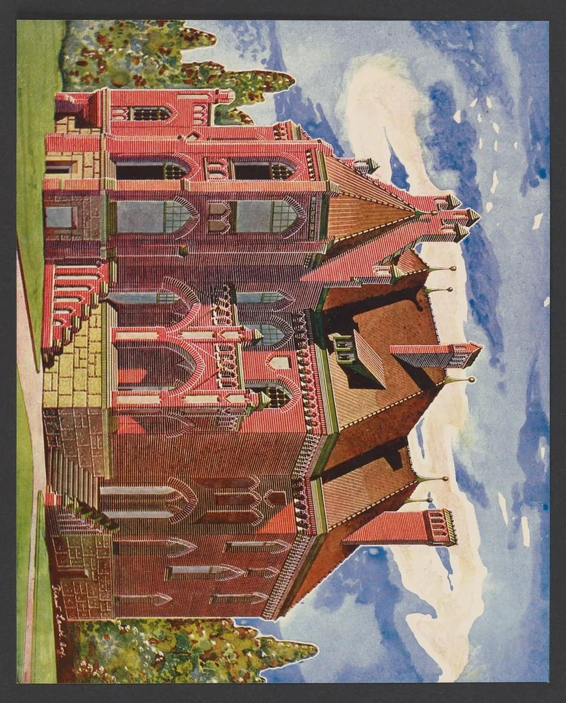 An illustration from Moderne Fassaden in farbiger Darstellung, 1900, leaf 44
