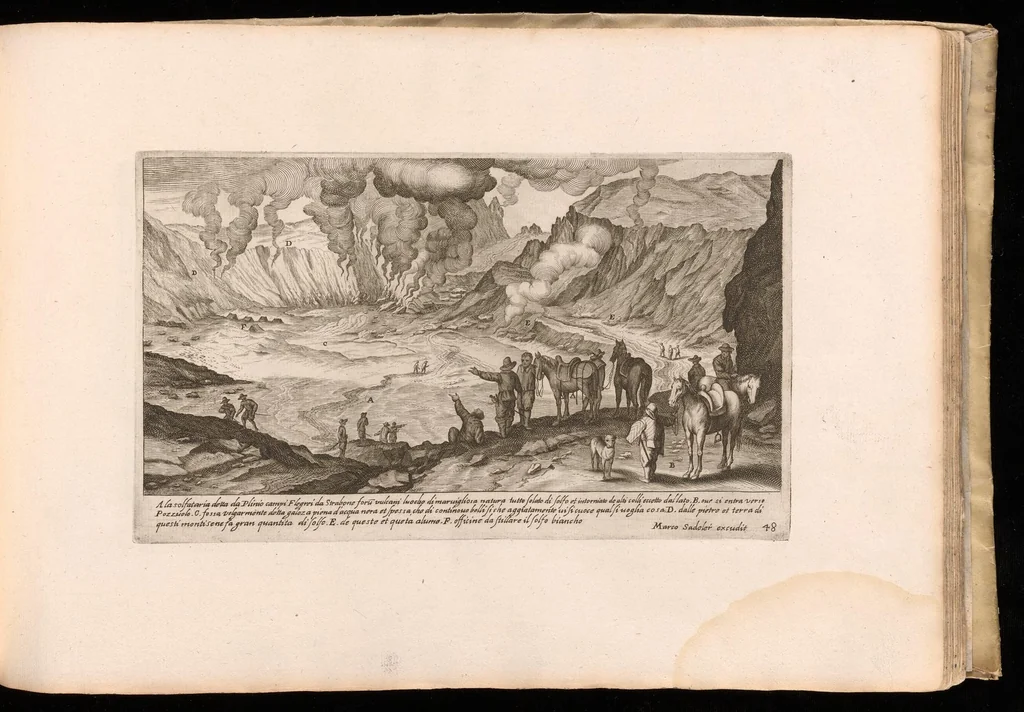 An illustration from Vestigi delle antichità di Roma, Tivoli, Pozzvolo et altri lvochi, 1660, leaf 100