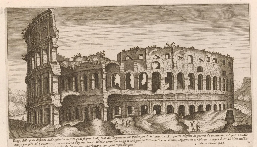 An illustration from Vestigi delle antichità di Roma, Tivoli, Pozzvolo et altri lvochi, 1660, leaf 36