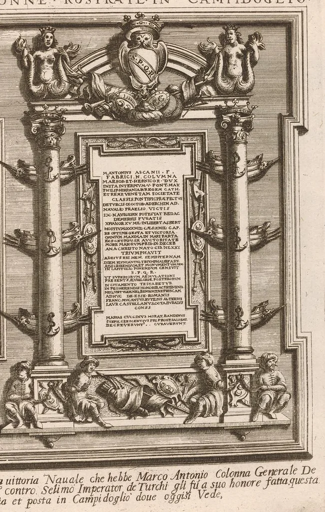 An illustration from Nova racolta degl'obelischi et colonne antiche, dellalma Citta di Roma con le sve dichiaratione, 1655, leaf 24