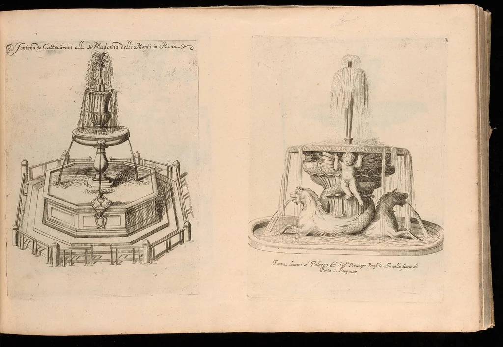 An illustration from Nvova racolta di fontane che si vedano nel alma citta di Roma, Tivoli e Frascati, 1678, leaf 14