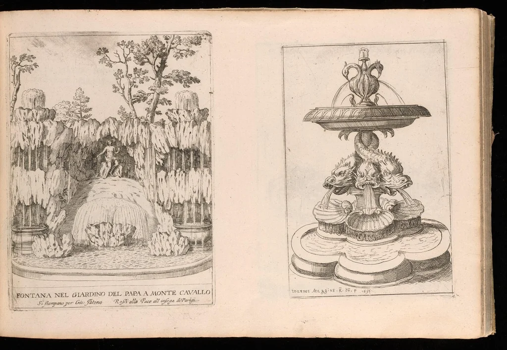 An illustration from Nvova racolta di fontane che si vedano nel alma citta di Roma, Tivoli e Frascati, 1678, leaf 16