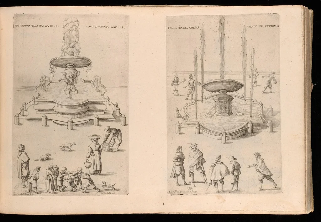 An illustration from Nvova racolta di fontane che si vedano nel alma citta di Roma, Tivoli e Frascati, 1678, leaf 20