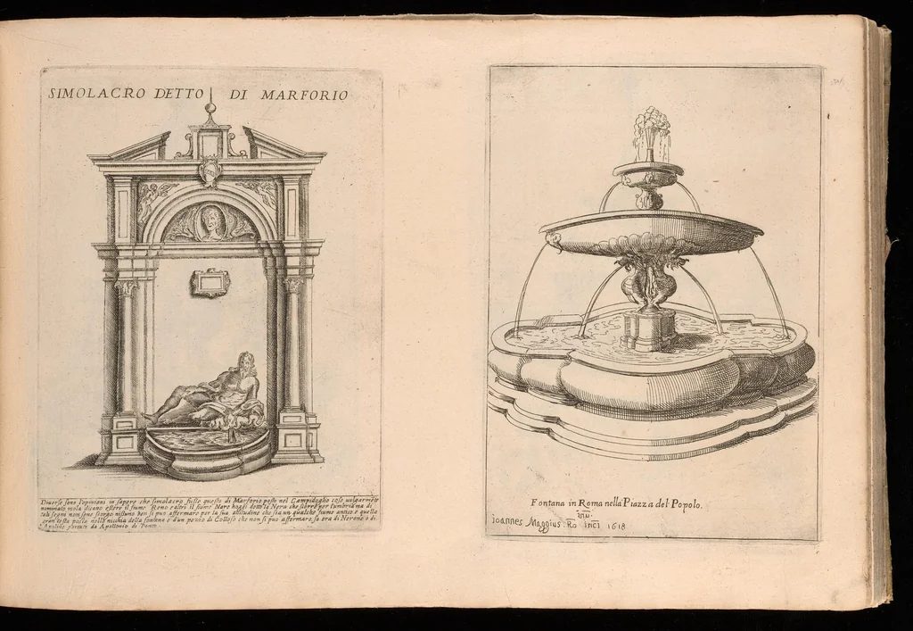 An illustration from Nvova racolta di fontane che si vedano nel alma citta di Roma, Tivoli e Frascati, 1678, leaf 24