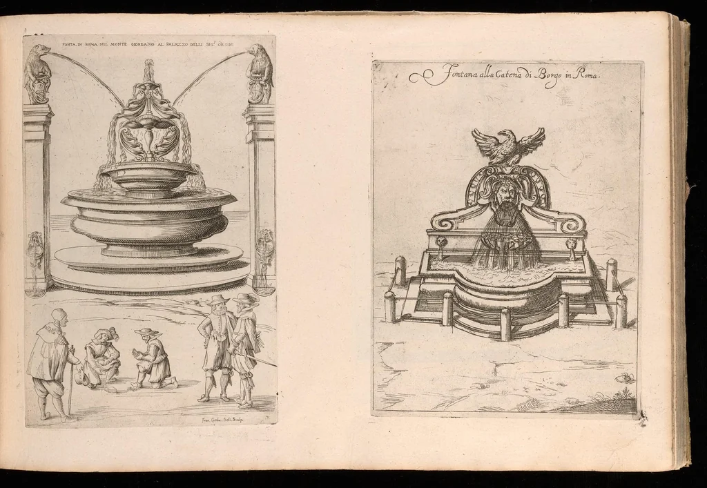 An illustration from Nvova racolta di fontane che si vedano nel alma citta di Roma, Tivoli e Frascati, 1678, leaf 28