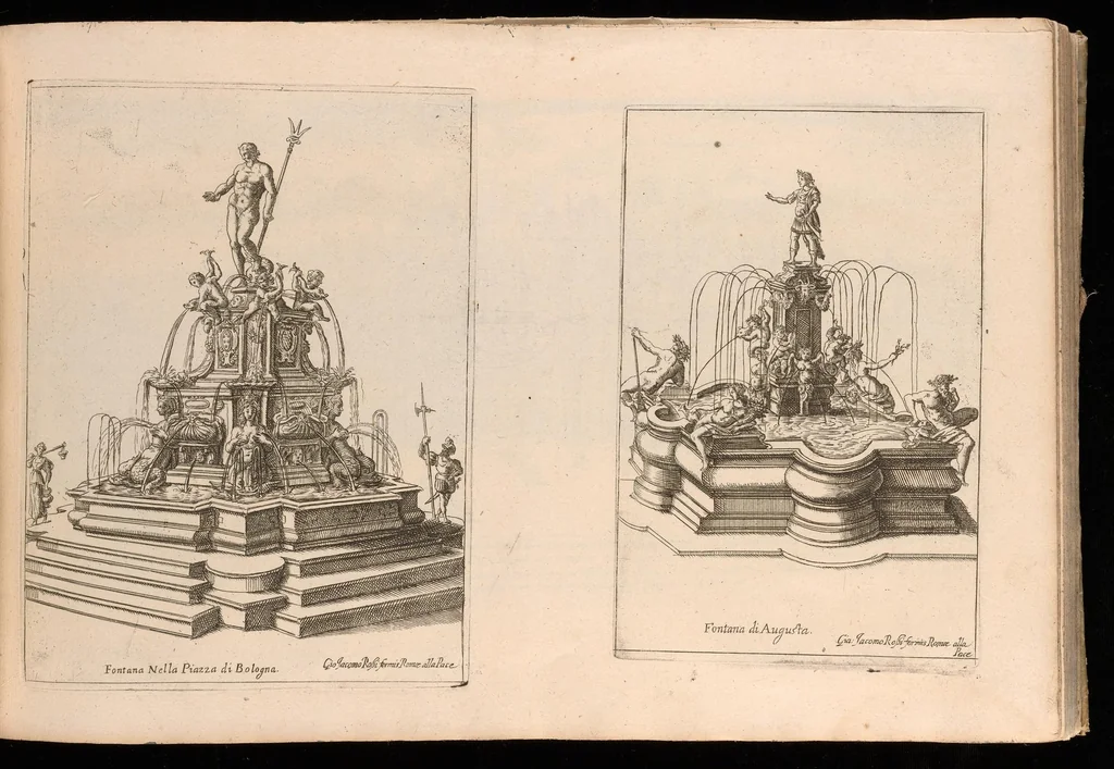 An illustration from Nvova racolta di fontane che si vedano nel alma citta di Roma, Tivoli e Frascati, 1678, leaf 34
