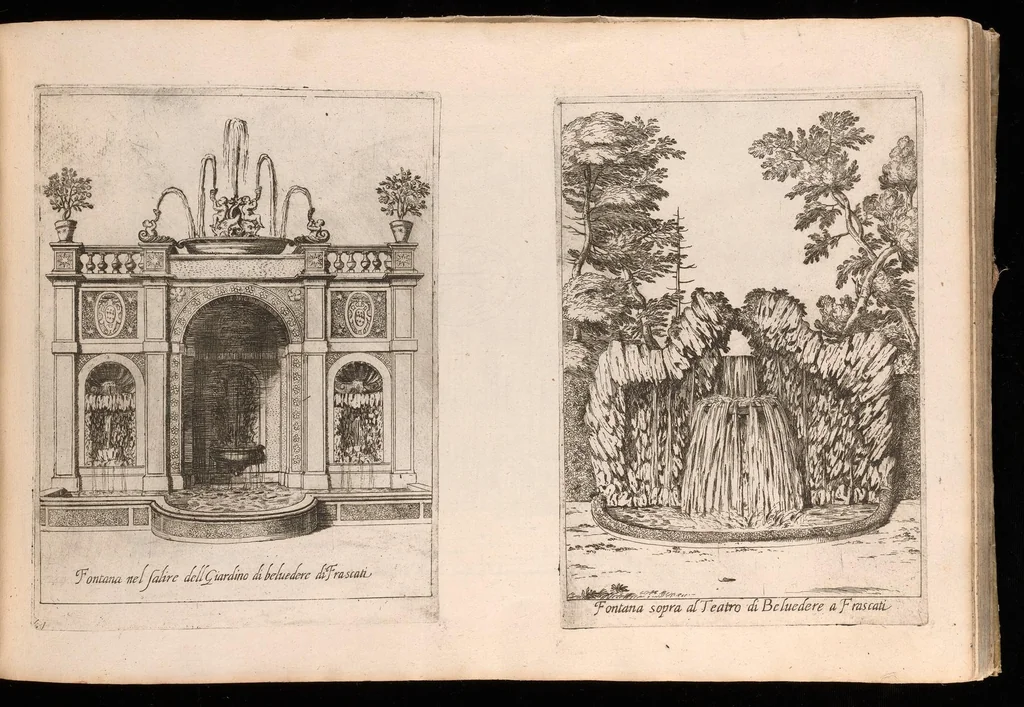 An illustration from Nvova racolta di fontane che si vedano nel alma citta di Roma, Tivoli e Frascati, 1678, leaf 38