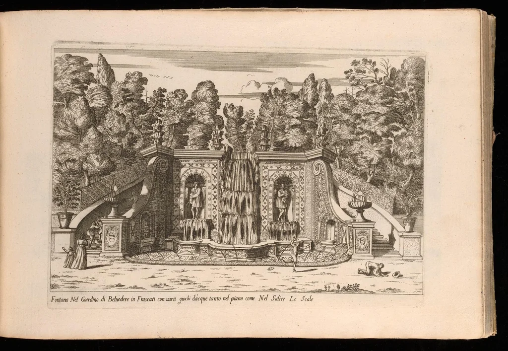 An illustration from Nvova racolta di fontane che si vedano nel alma citta di Roma, Tivoli e Frascati, 1678, leaf 42