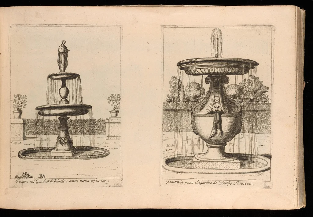An illustration from Nvova racolta di fontane che si vedano nel alma citta di Roma, Tivoli e Frascati, 1678, leaf 44
