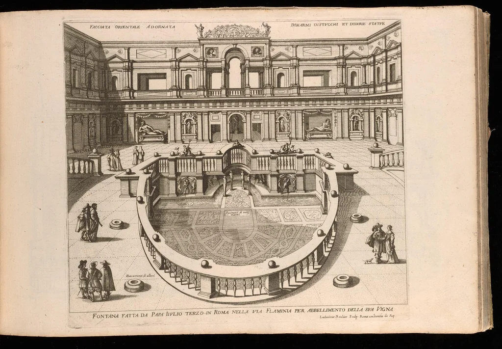 An illustration from Nvova racolta di fontane che si vedano nel alma citta di Roma, Tivoli e Frascati, 1678, leaf 8