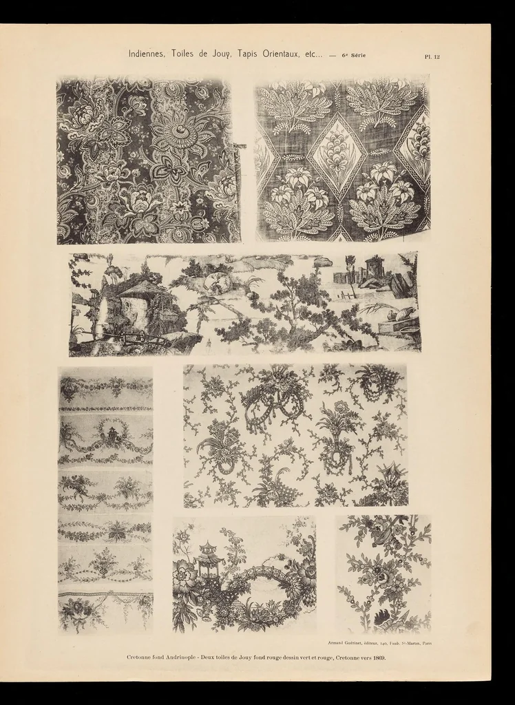 An illustration from Broderies chinoises, indiennes, toiles de Gênes & de Jouy, etc., etc, 1900, leaf 26