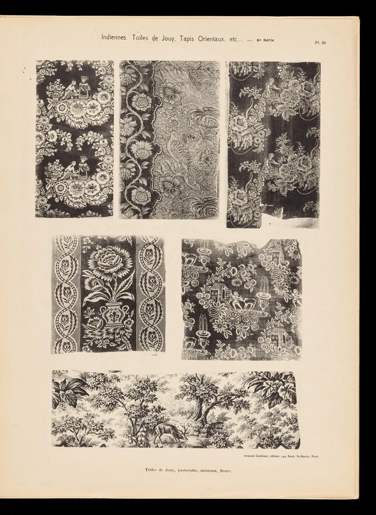 An illustration from Broderies chinoises, indiennes, toiles de Gênes & de Jouy, etc., etc, 1900, leaf 50