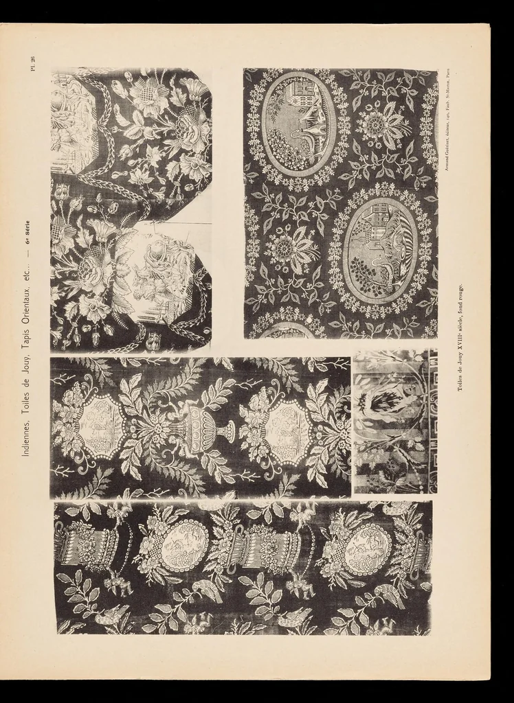 An illustration from Broderies chinoises, indiennes, toiles de Gênes & de Jouy, etc., etc, 1900, leaf 54