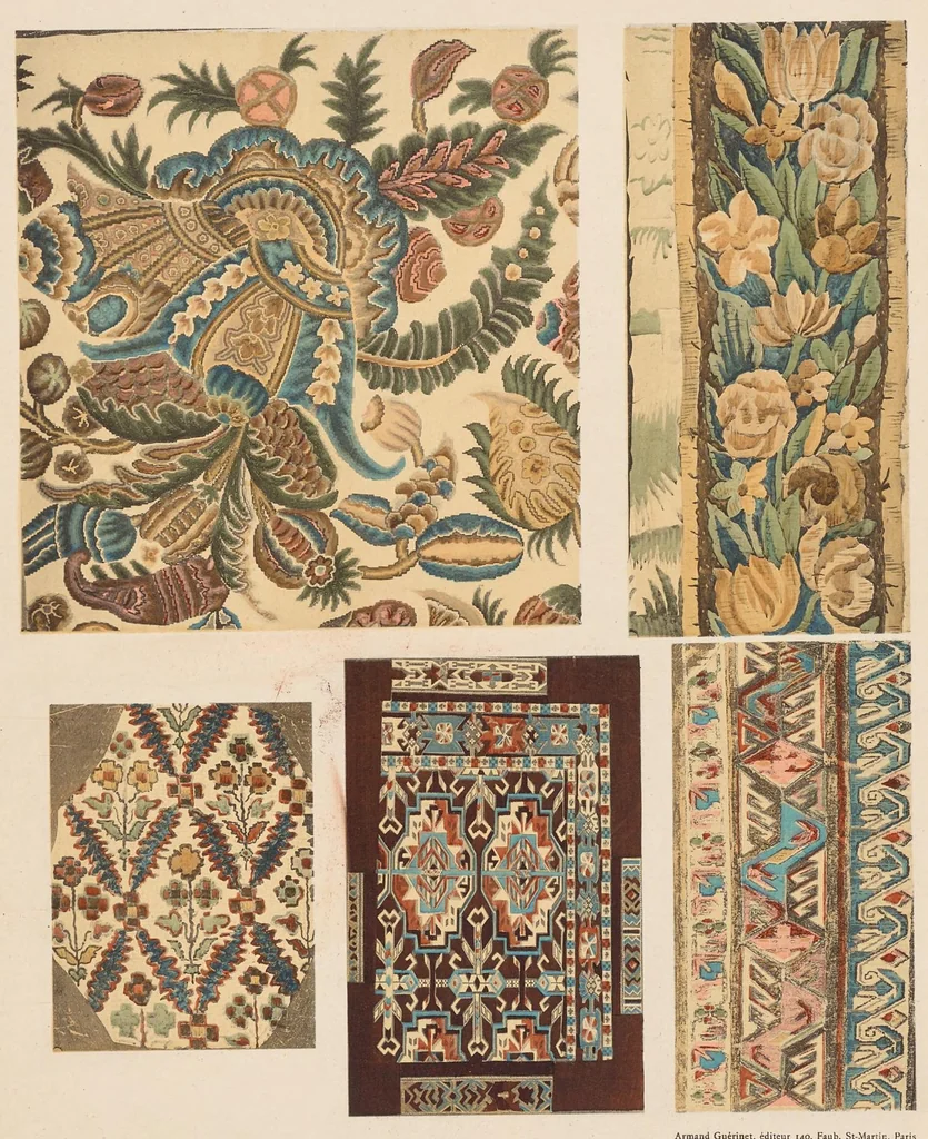 An illustration from Broderies chinoises, indiennes, toiles de Gênes & de Jouy, etc., etc, 1900, leaf 8