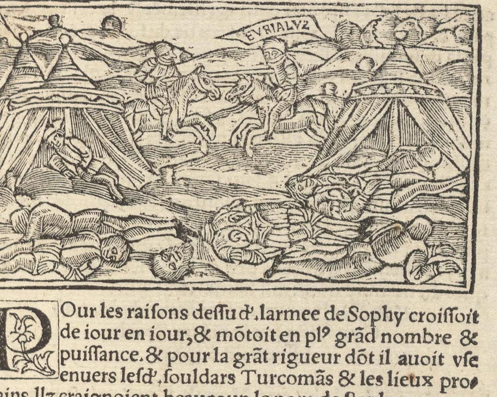 An illustration from Le promptuaire des conciles de leglise catholique, auec les scismes & la differe[n]ce diceulx, 1533, leaf 130