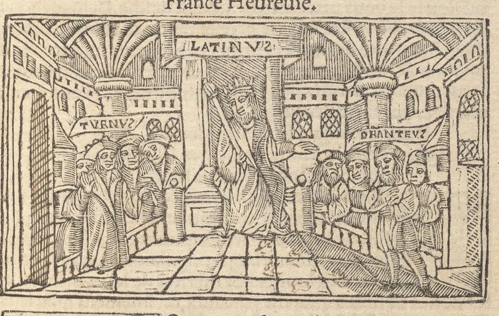 An illustration from Le promptuaire des conciles de leglise catholique, auec les scismes & la differe[n]ce diceulx, 1533, leaf 6