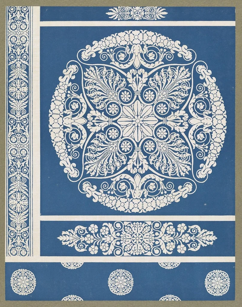 An illustration from Toiles de Jouy : 50 planches, 1900, leaf 58