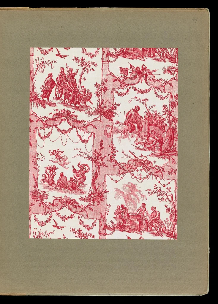An illustration from Toiles de Jouy : 50 planches, 1900, leaf 96