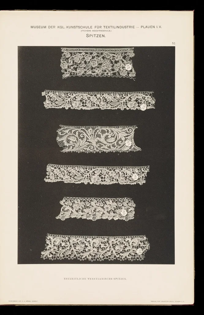 An illustration from Spitzen aus dem Museum der Königl Industrieschule zu Plauen i. V, 1903, leaf 106