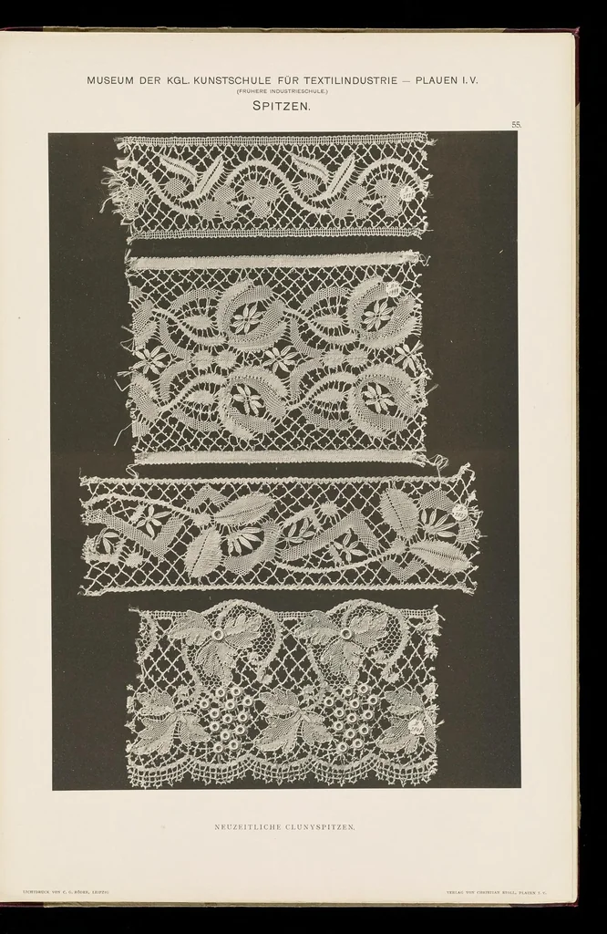 An illustration from Spitzen aus dem Museum der Königl Industrieschule zu Plauen i. V, 1903, leaf 112