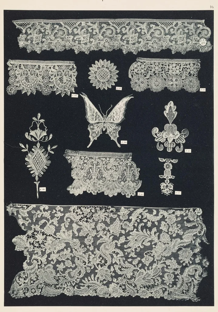 An illustration from Spitzen aus dem Museum der Königl Industrieschule zu Plauen i. V, 1903, leaf 34