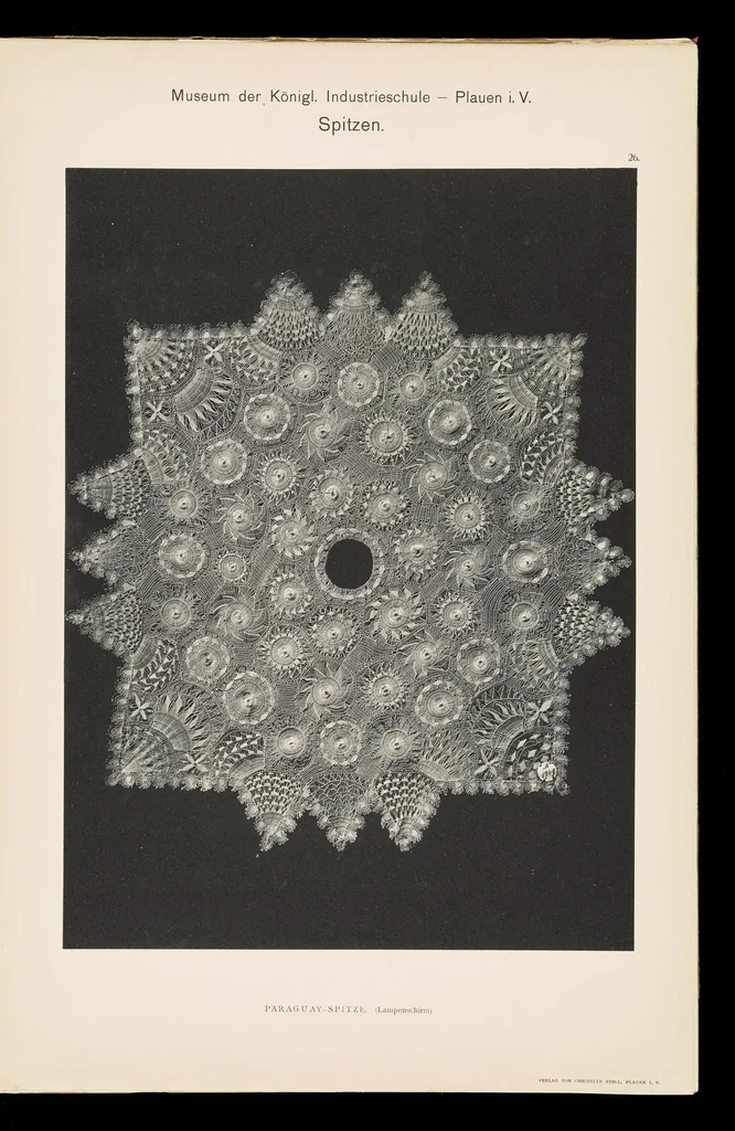 An illustration from Spitzen aus dem Museum der Königl Industrieschule zu Plauen i. V, 1903, leaf 54