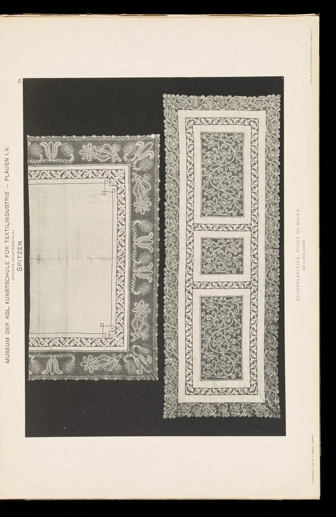 An illustration from Spitzen aus dem Museum der Königl Industrieschule zu Plauen i. V, 1903, leaf 80
