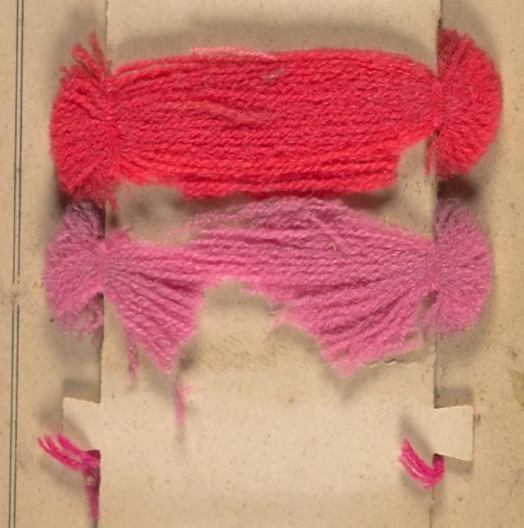 An illustration from Indigosol dyeings on woolen yarn, 1900, leaf 8