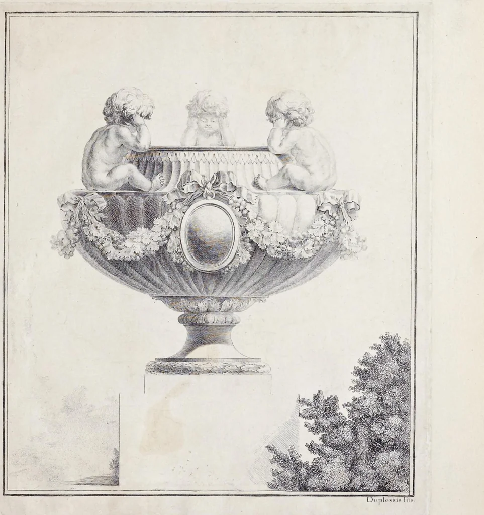 An illustration from Première [-deuxième] suite de vases composés, 1700, leaf 12