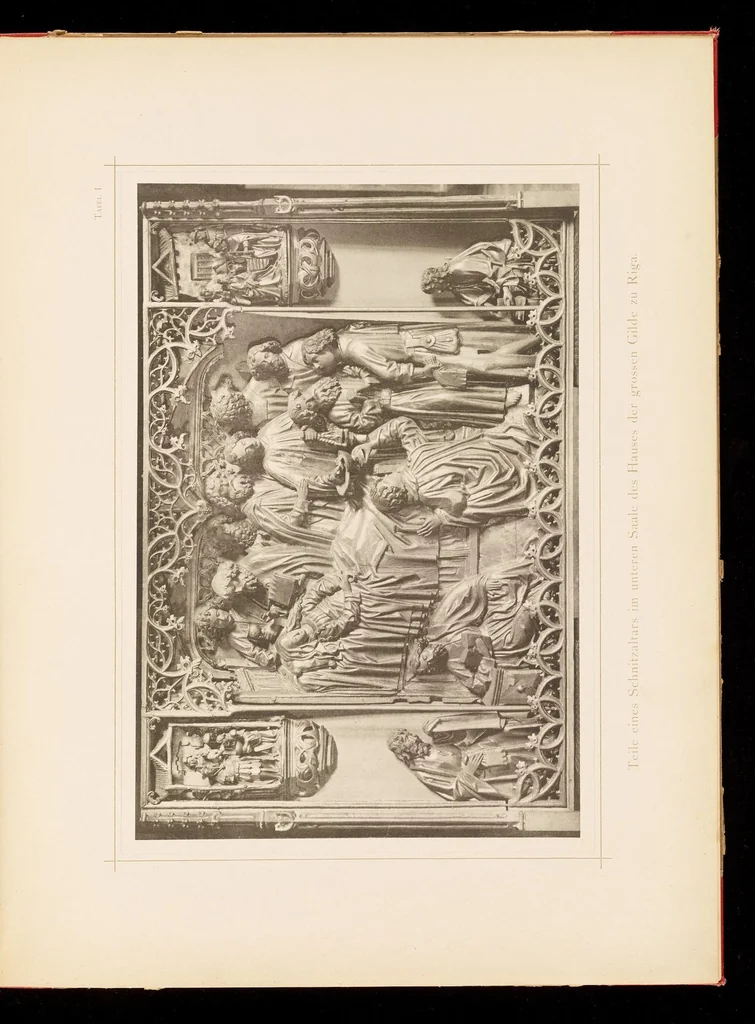 An illustration from Werke mittelalterlicher Holzplastik und Malerei in Livland und Estland, 1892, leaf 28
