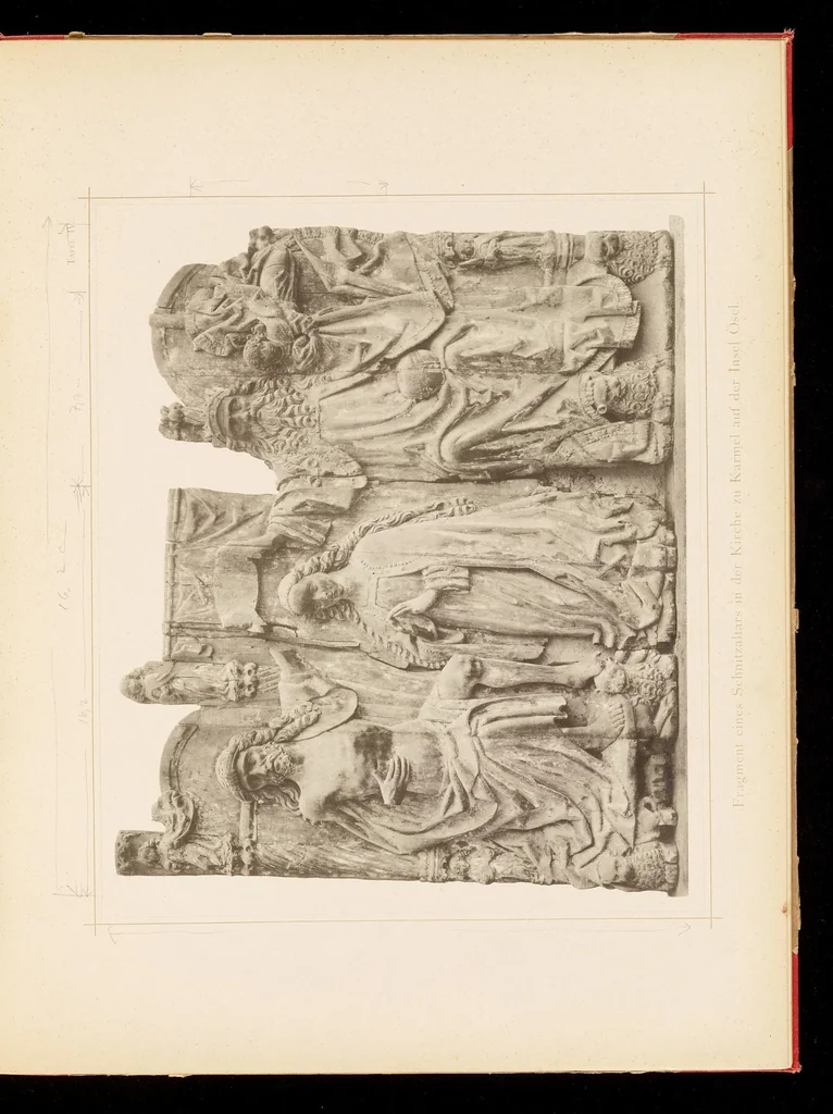 An illustration from Werke mittelalterlicher Holzplastik und Malerei in Livland und Estland, 1892, leaf 34
