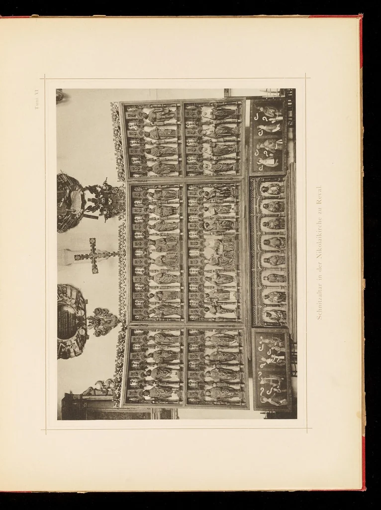 An illustration from Werke mittelalterlicher Holzplastik und Malerei in Livland und Estland, 1892, leaf 38