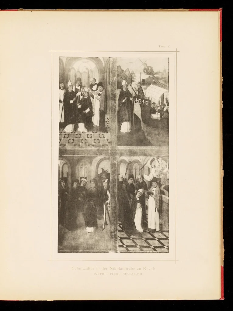 An illustration from Werke mittelalterlicher Holzplastik und Malerei in Livland und Estland, 1892, leaf 46