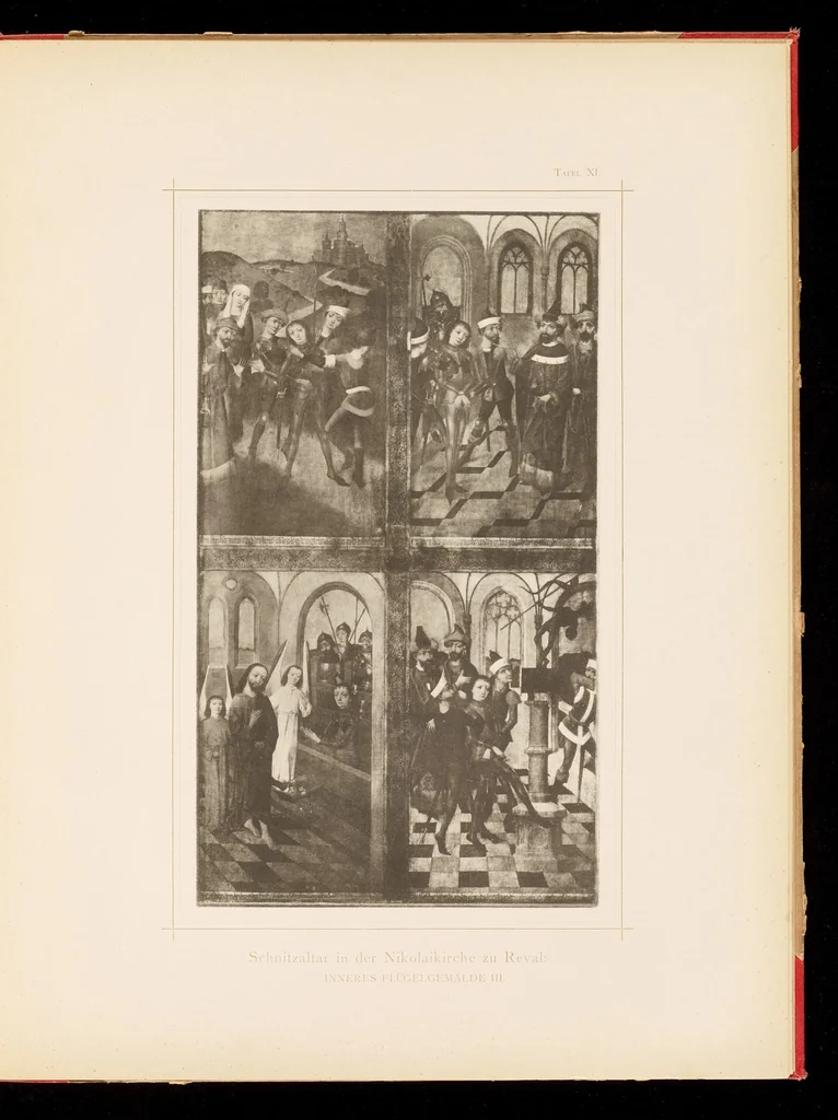 An illustration from Werke mittelalterlicher Holzplastik und Malerei in Livland und Estland, 1892, leaf 48