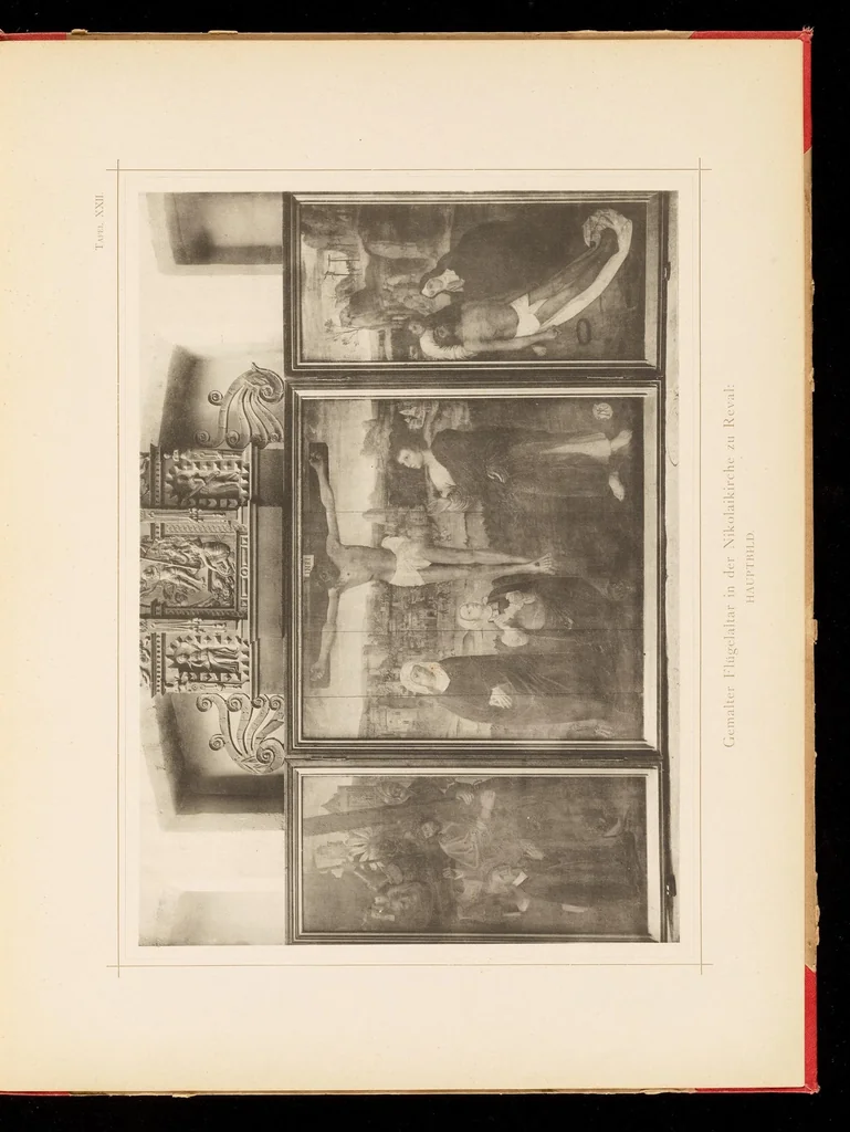 An illustration from Werke mittelalterlicher Holzplastik und Malerei in Livland und Estland, 1892, leaf 70