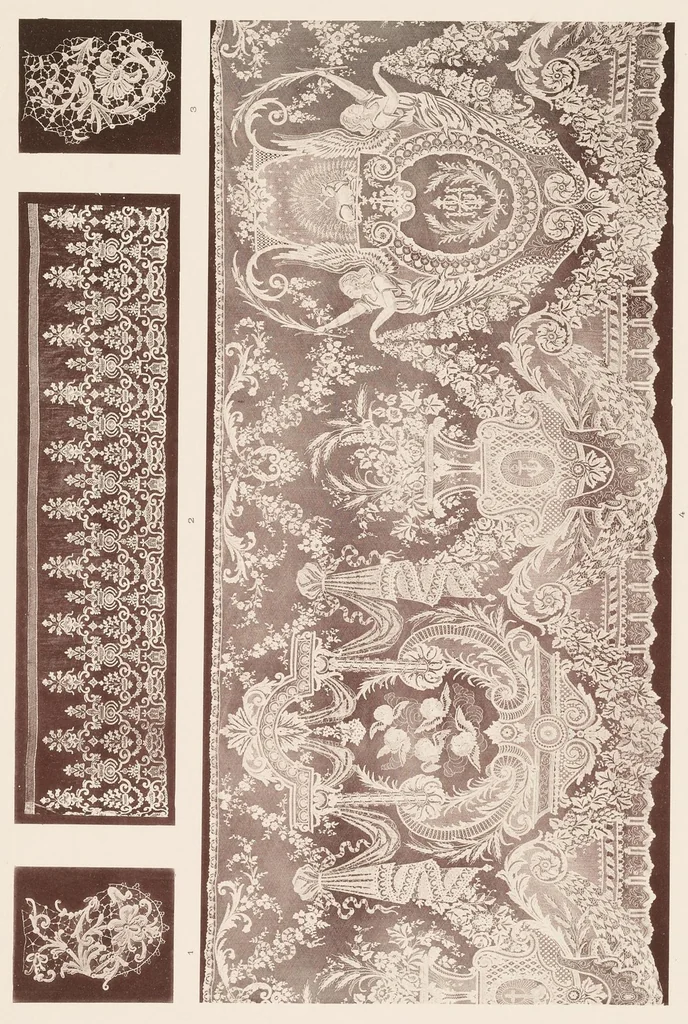 An illustration from Dentelles, guipures, broderies ajourées, 1904, leaf 38