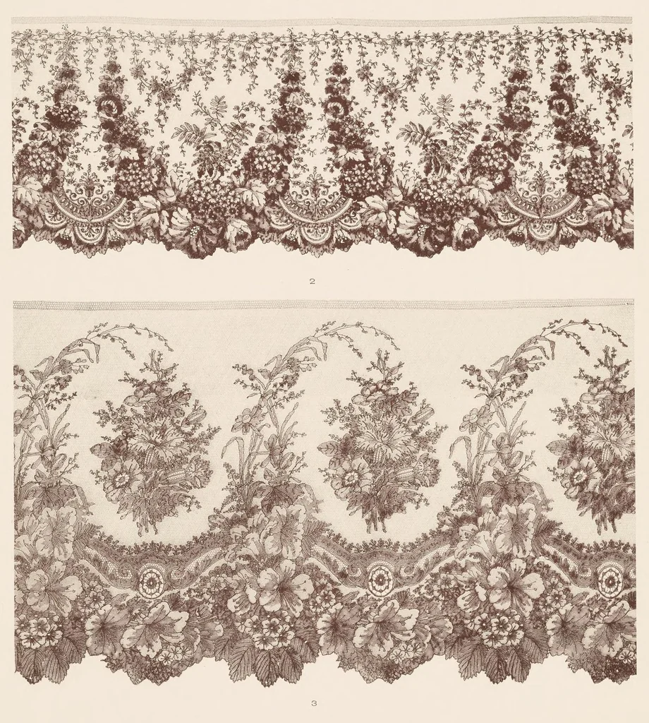 An illustration from Dentelles, guipures, broderies ajourées, 1904, leaf 42