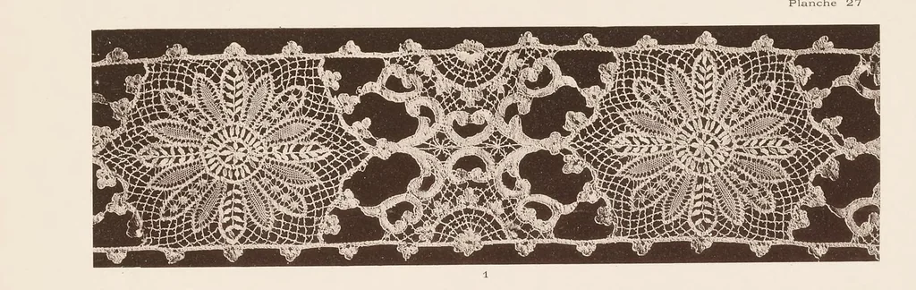 An illustration from Dentelles, guipures, broderies ajourées, 1904, leaf 58