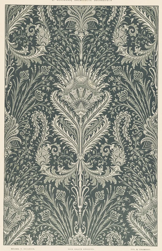 An illustration from Les tissvs anciens : reconstitués a l'aide du costume des miniatures et de documents inédits, 1878, leaf 10