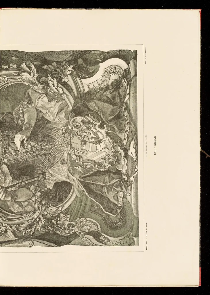 An illustration from Les tissvs anciens : reconstitués a l'aide du costume des miniatures et de documents inédits, 1878, leaf 92