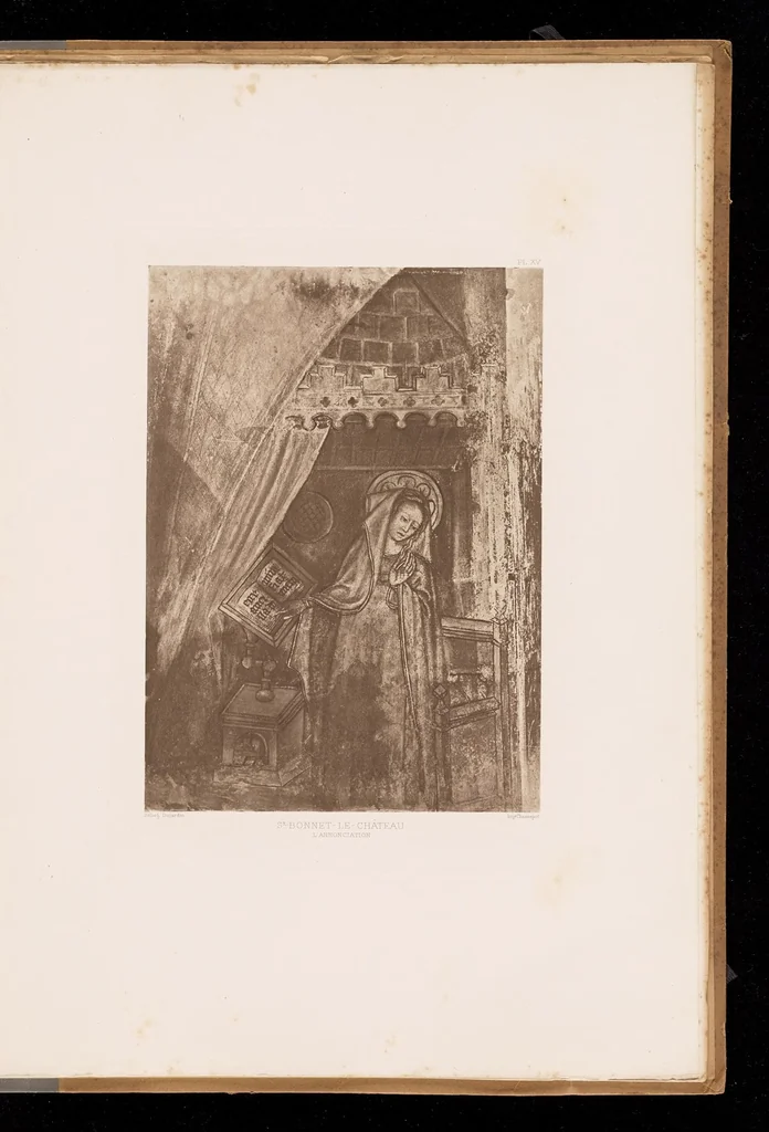 An illustration from Les peintures murales du Moyen Age & de la Renaissance en Forez, 1900, leaf 102