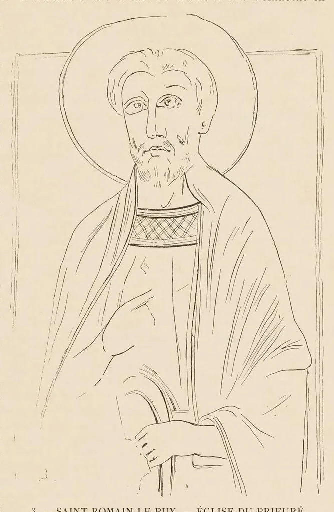 An illustration from Les peintures murales du Moyen Age & de la Renaissance en Forez, 1900, leaf 30