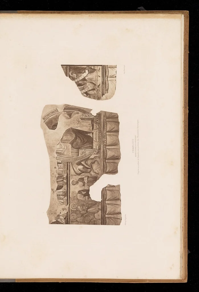 An illustration from Les peintures murales du Moyen Age & de la Renaissance en Forez, 1900, leaf 74