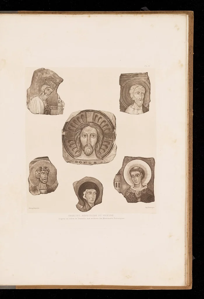 An illustration from Les peintures murales du Moyen Age & de la Renaissance en Forez, 1900, leaf 76